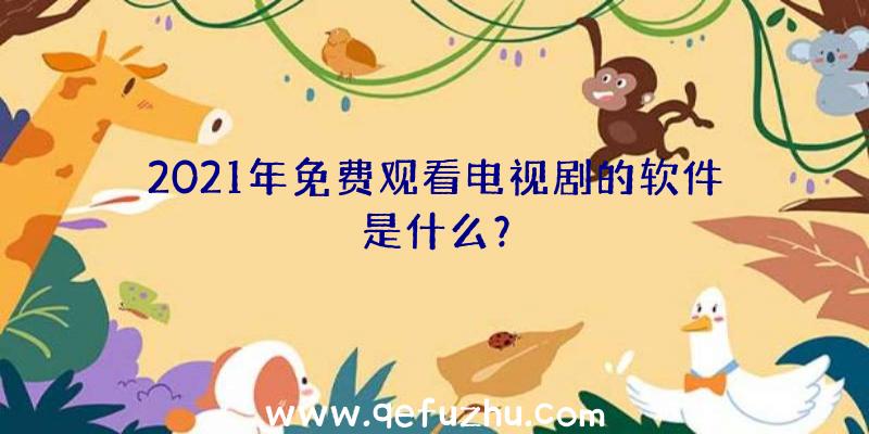 2021年免费观看电视剧的软件是什么？