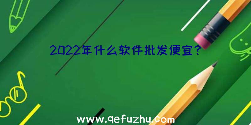 2022年什么软件批发便宜？