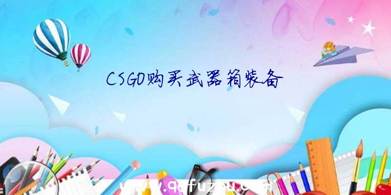 CSGO购买武器箱装备