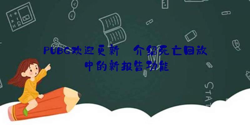 PUBG欢迎更新:介绍死亡回放中的新报告功能