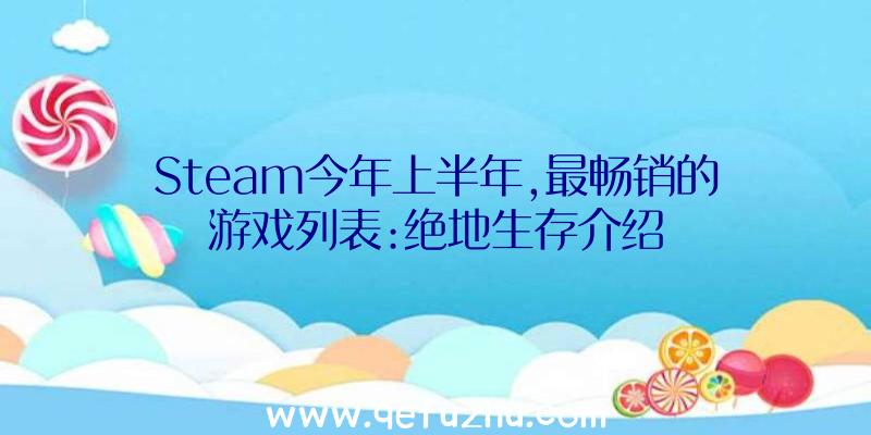 Steam今年上半年,最畅销的游戏列表:绝地生存介绍