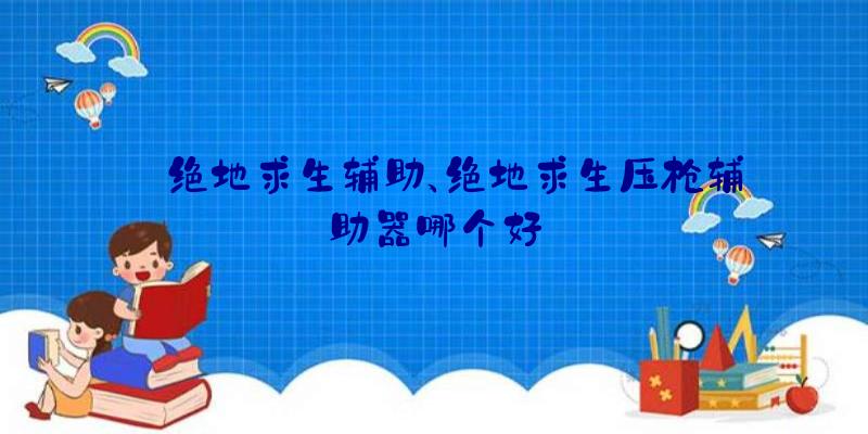 丨绝地求生辅助、绝地求生压枪辅助器哪个好