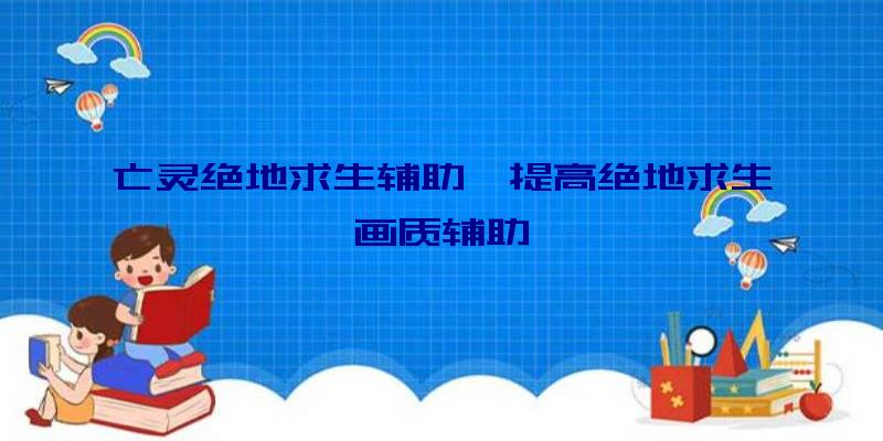 亡灵绝地求生辅助、提高绝地求生画质辅助