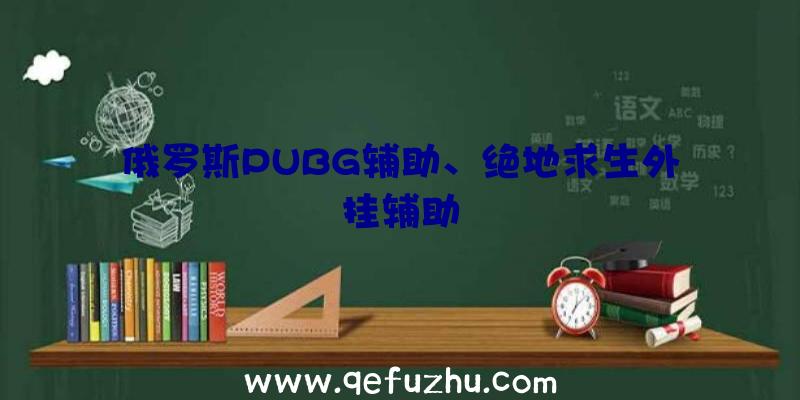 俄罗斯PUBG辅助、绝地求生外挂辅助