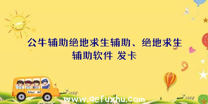 公牛辅助绝地求生辅助、绝地求生辅助软件