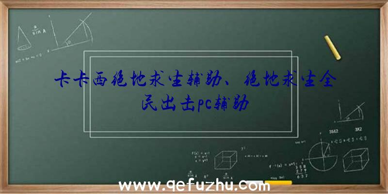 卡卡西绝地求生辅助、绝地求生全民出击pc辅助