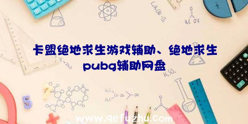 卡盟绝地求生游戏辅助、绝地求生pubg辅助网盘