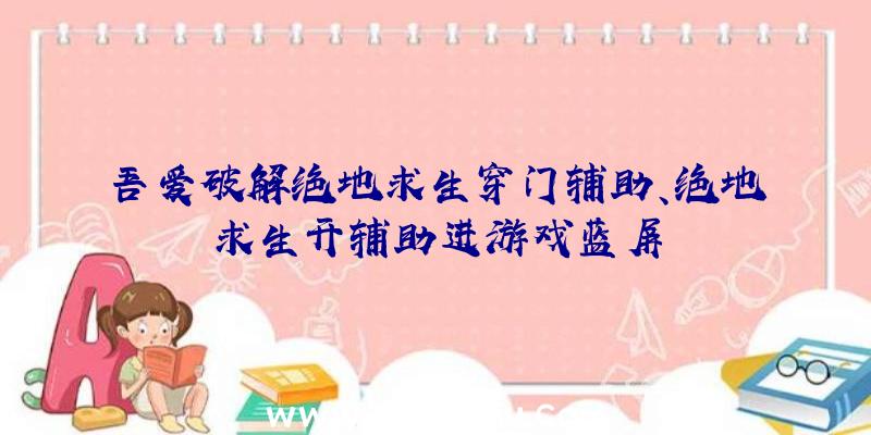 吾爱破解绝地求生穿门辅助、绝地求生开辅助进游戏蓝屏