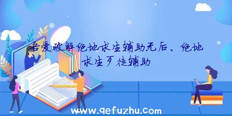 吾爱破解绝地求生辅助无后、绝地求生歹徒辅助