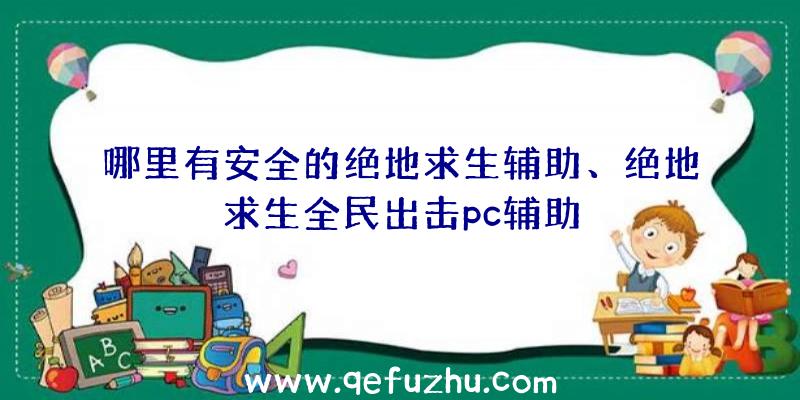 哪里有安全的绝地求生辅助、绝地求生全民出击pc辅助