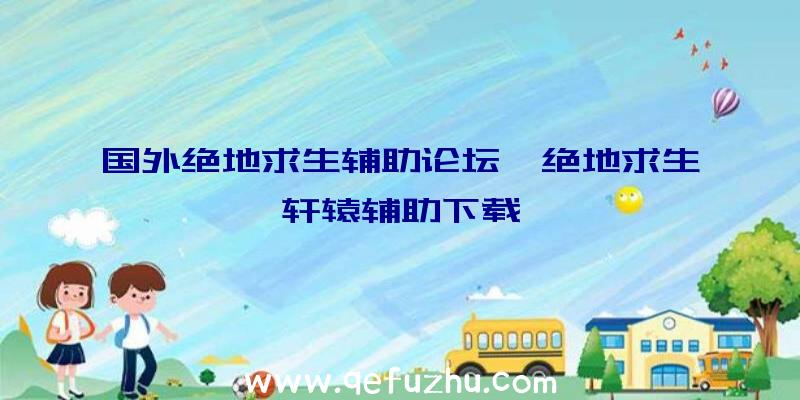 国外绝地求生辅助论坛、绝地求生轩辕辅助下载