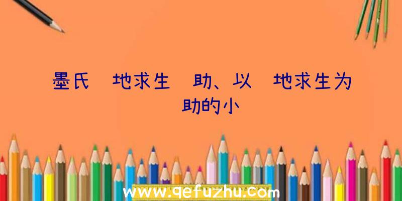 墨氏绝地求生辅助、以绝地求生为辅助的小说