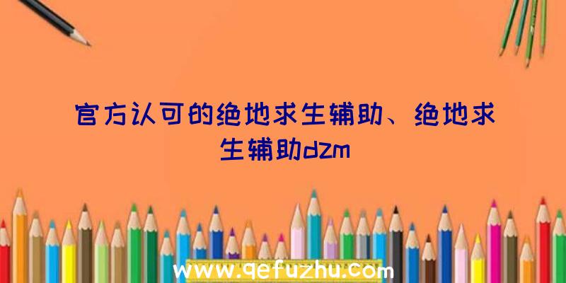 官方认可的绝地求生辅助、绝地求生辅助dzm