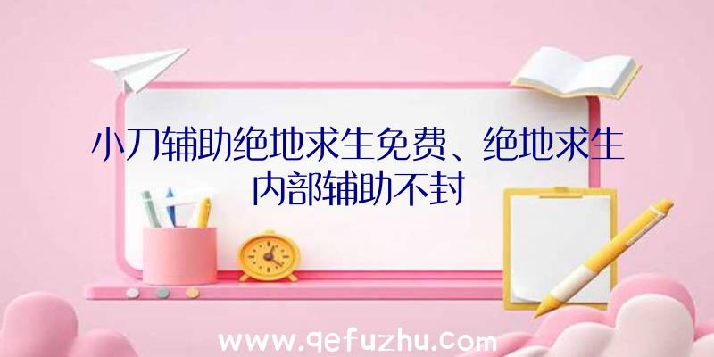 小刀辅助绝地求生免费、绝地求生内部辅助不封