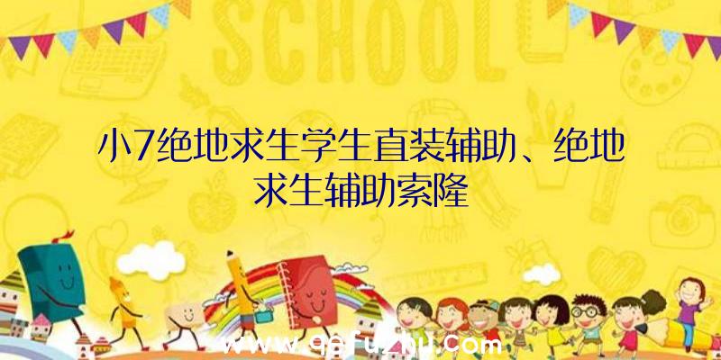 小7绝地求生学生直装辅助、绝地求生辅助索隆