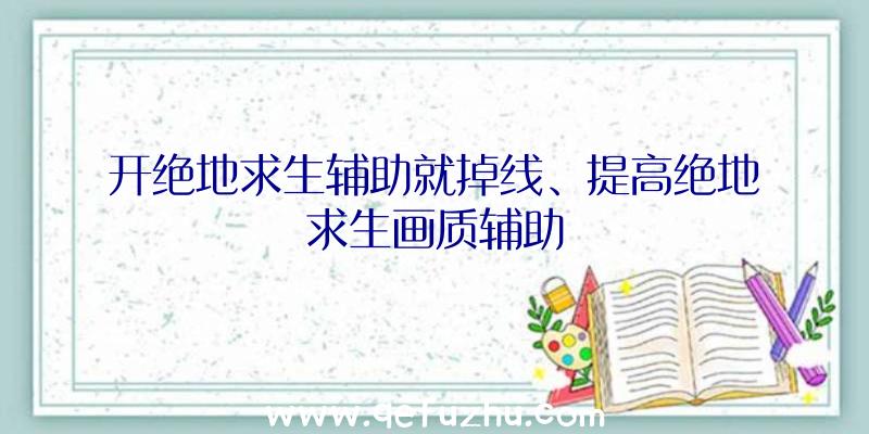 开绝地求生辅助就掉线、提高绝地求生画质辅助