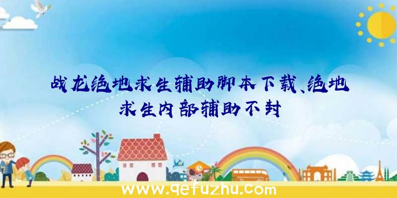 战龙绝地求生辅助脚本下载、绝地求生内部辅助不封