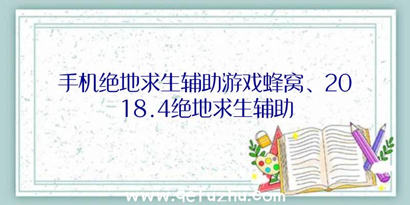 手机绝地求生辅助游戏蜂窝、2018.4绝地求生辅助