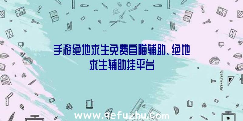 手游绝地求生免费自瞄辅助、绝地求生辅助挂平台