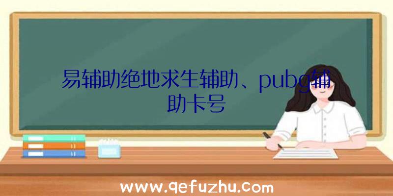 易辅助绝地求生辅助、pubg辅助卡号