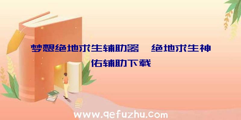 梦想绝地求生辅助器、绝地求生神佑辅助下载