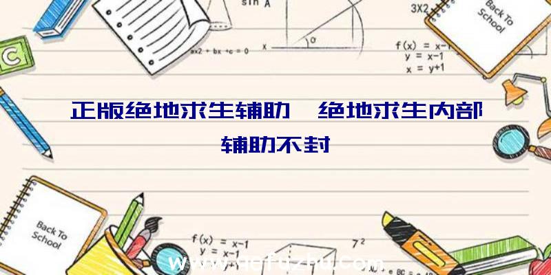 正版绝地求生辅助、绝地求生内部辅助不封