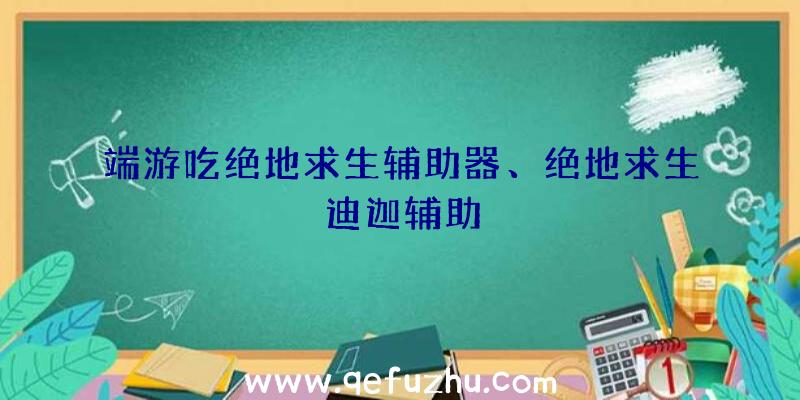 端游吃绝地求生辅助器、绝地求生迪迦辅助