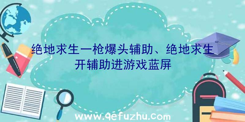 绝地求生一枪爆头辅助、绝地求生开辅助进游戏蓝屏