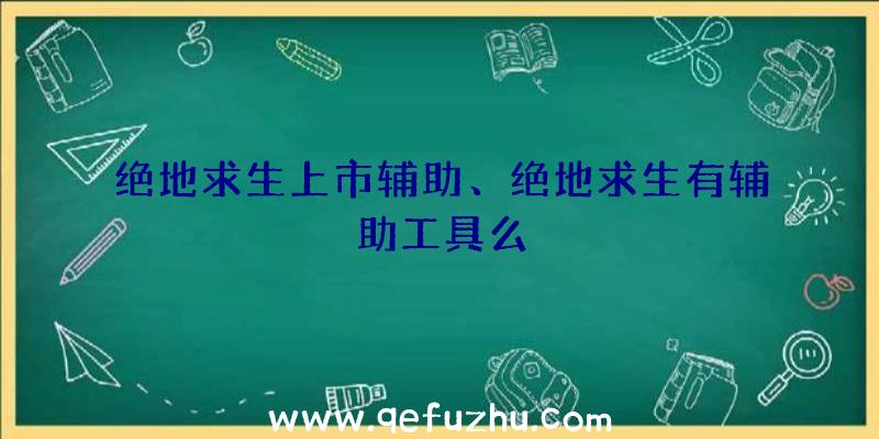 绝地求生上市辅助、绝地求生有辅助工具么