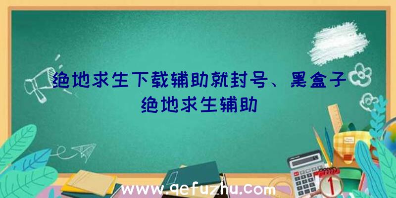 绝地求生下载辅助就封号、黑盒子绝地求生辅助