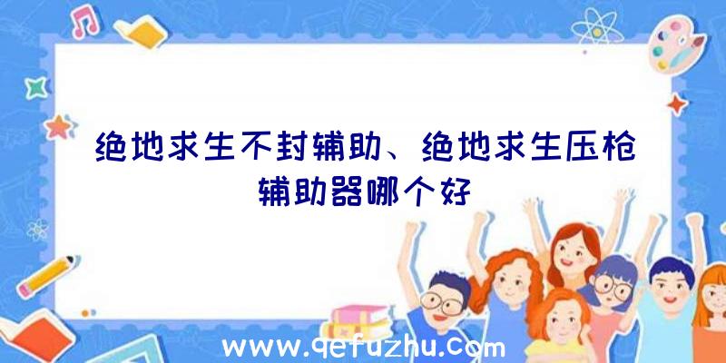 绝地求生不封辅助、绝地求生压枪辅助器哪个好