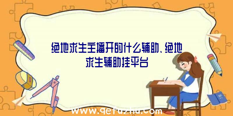 绝地求生主播开的什么辅助、绝地求生辅助挂平台