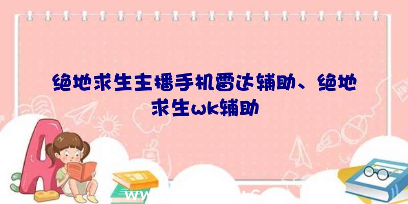 绝地求生主播手机雷达辅助、绝地求生wk辅助