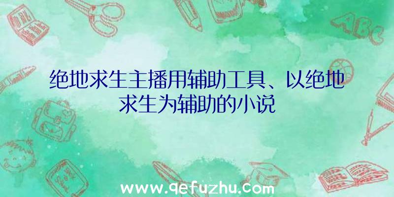 绝地求生主播用辅助工具、以绝地求生为辅助的小说