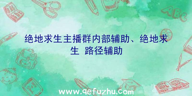 绝地求生主播群内部辅助、绝地求生