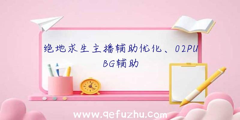 绝地求生主播辅助优化、02PUBG辅助