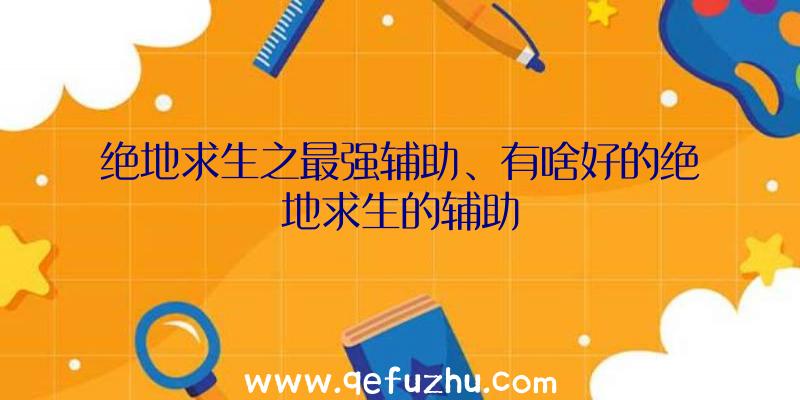 绝地求生之最强辅助、有啥好的绝地求生的辅助