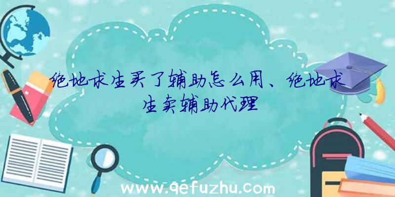 绝地求生买了辅助怎么用、绝地求生卖辅助代理