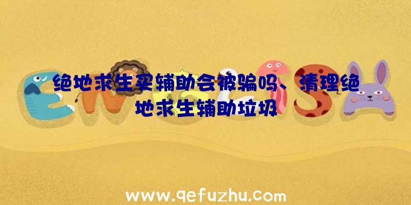 绝地求生买辅助会被骗吗、清理绝地求生辅助垃圾