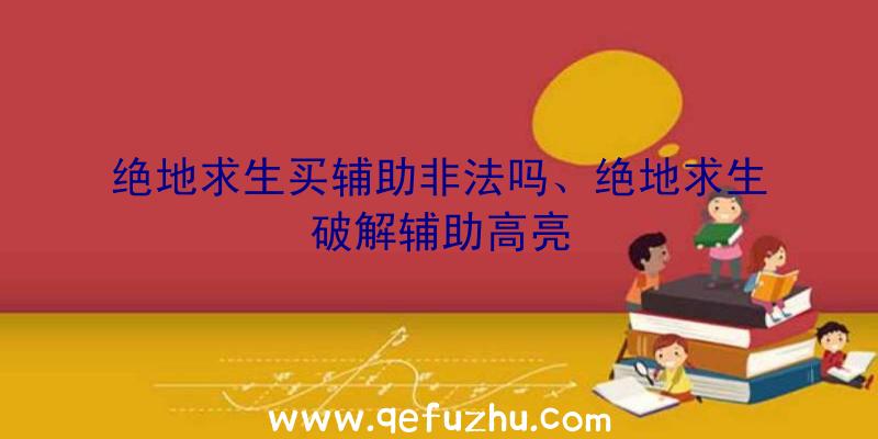 绝地求生买辅助非法吗、绝地求生破解辅助高亮