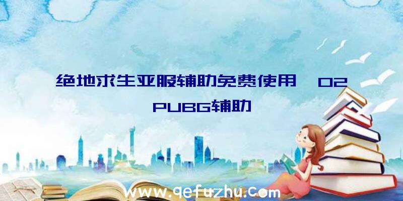 绝地求生亚服辅助免费使用、02PUBG辅助