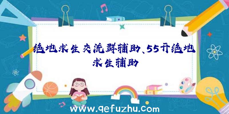 绝地求生交流群辅助、55开绝地求生辅助