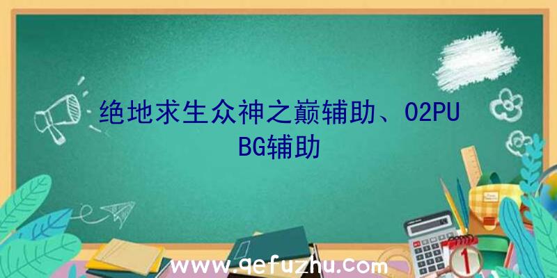 绝地求生众神之巅辅助、02PUBG辅助