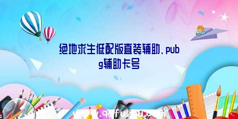 绝地求生低配版直装辅助、pubg辅助卡号