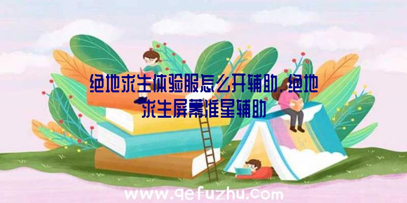 绝地求生体验服怎么开辅助、绝地求生屏幕准星辅助