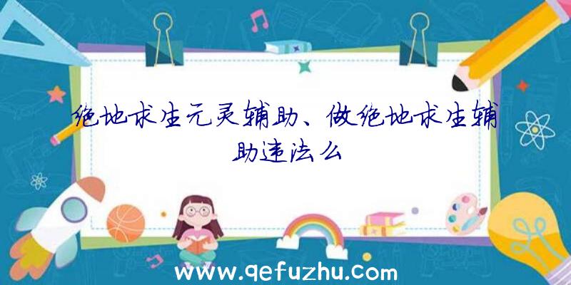 绝地求生元灵辅助、做绝地求生辅助违法么