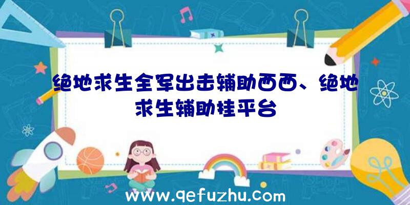 绝地求生全军出击辅助西西、绝地求生辅助挂平台