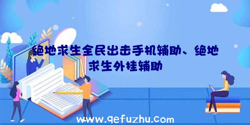 绝地求生全民出击手机辅助、绝地求生外挂辅助