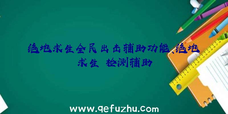 绝地求生全民出击辅助功能、绝地求生