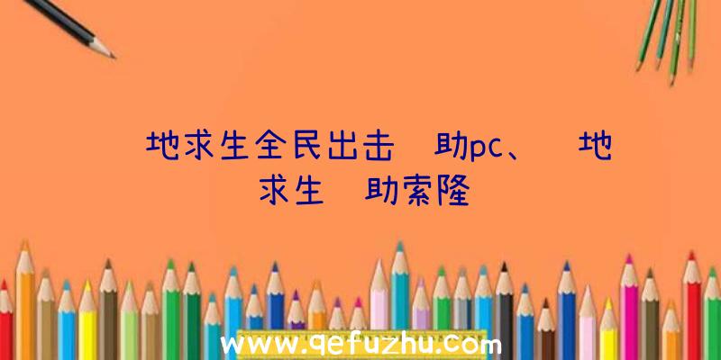 绝地求生全民出击辅助pc、绝地求生辅助索隆